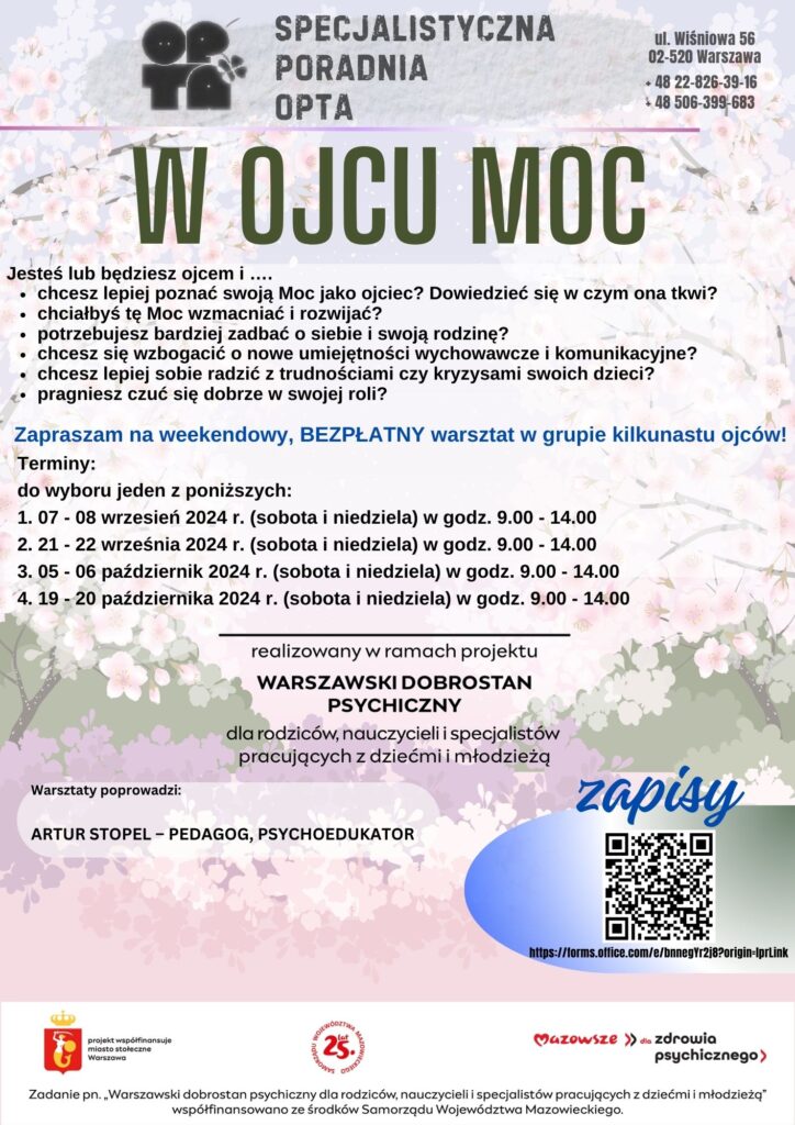 Plakat projektu "W ojcu moc"