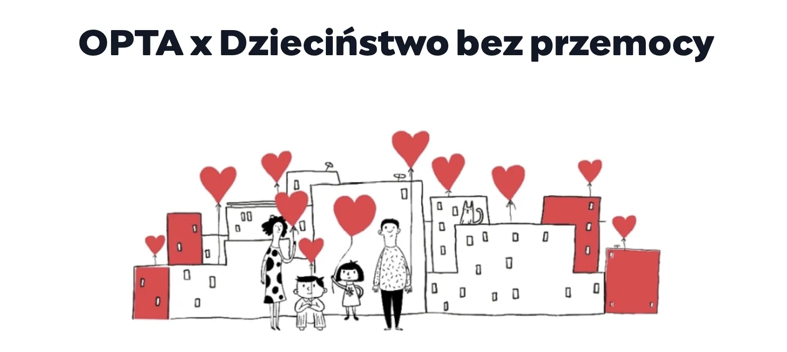 OPTA x Dzieciństwo bez Przemocy baner